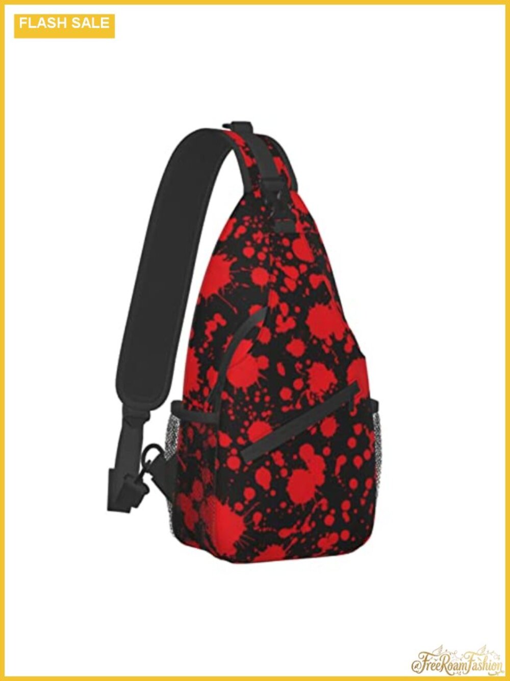 Unisex Hiking Crossbody Sling Backpack Adjustable Strap Polyester